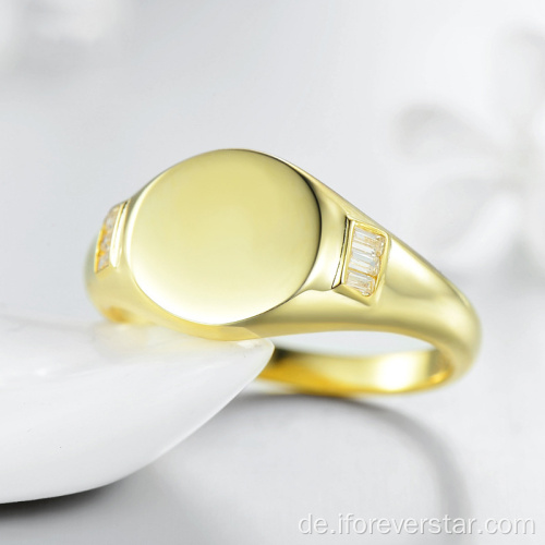 18 Karat Gold Hochzeit Verlobung Silber Ringe